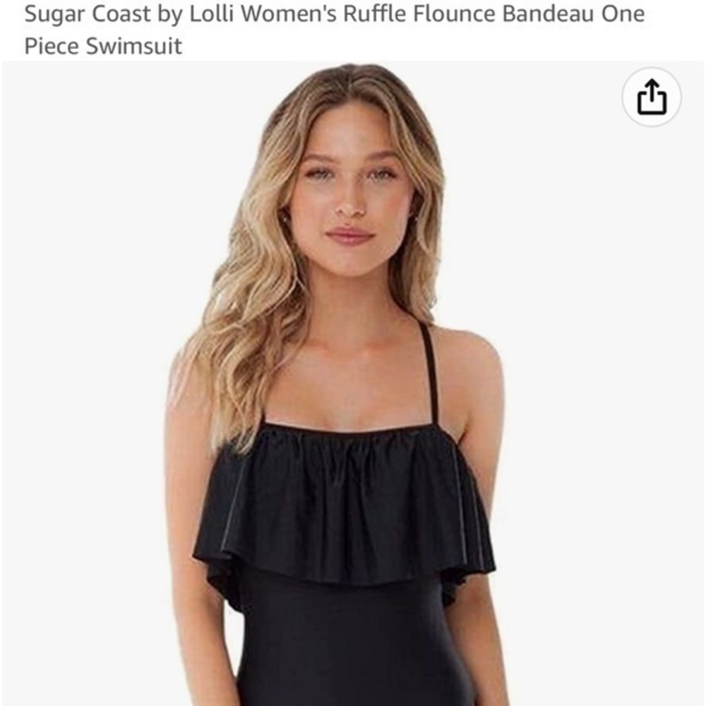 Sugar coast Lolli by ruffle flounce bandeau one piece swimsuit